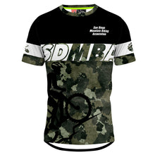 Load image into Gallery viewer, SDMBA Green Camo - Men MTB Short Sleeve Jersey
