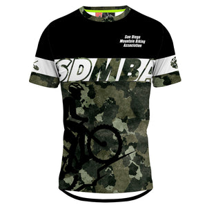 SDMBA Green Camo - Men MTB Short Sleeve Jersey