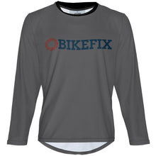 Load image into Gallery viewer, BIKEFIX Venture Gray - MTB Long Sleeve Jersey
