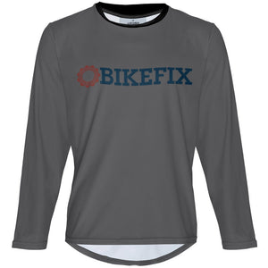 BIKEFIX Venture Gray - MTB Long Sleeve Jersey