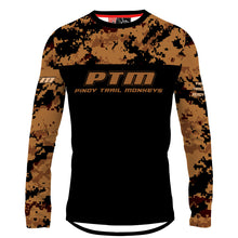 Load image into Gallery viewer, PTM Airsoft Digital FDE 01a - Men MTB Long Sleeve Jersey
