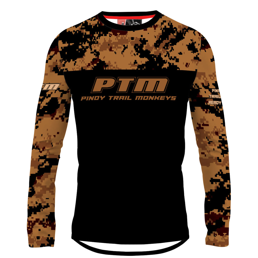 PTM Airsoft Digital FDE 01a - Men MTB Long Sleeve Jersey