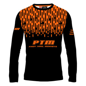PTM Orange/Black - Men MTB Long Sleeve Jersey
