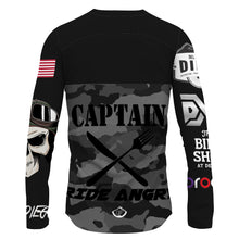 Load image into Gallery viewer, Off Black Captain Jersey - MTB Long Sleeve Jersey
