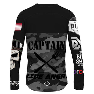 Off Black Captain Jersey - MTB Long Sleeve Jersey