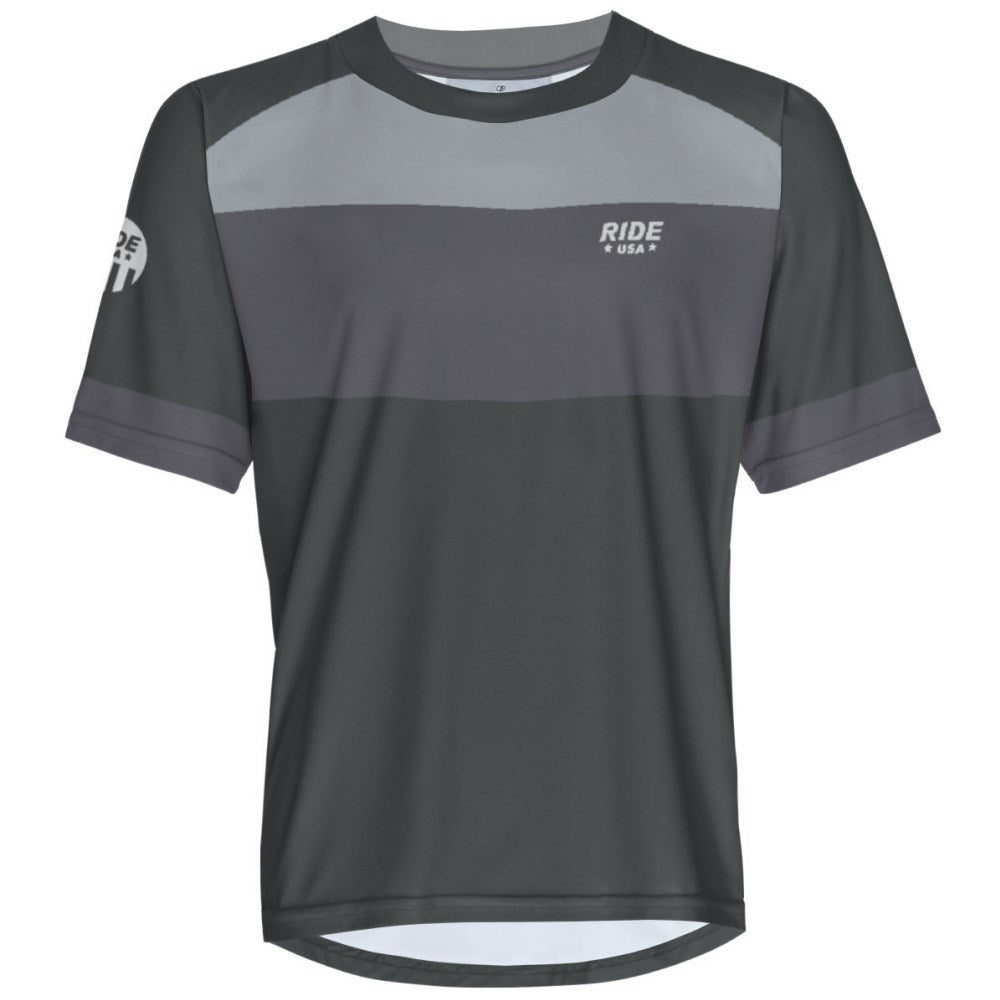 Bicycle Warehouse Gray Lines - MTB Short Sleeve Jersey