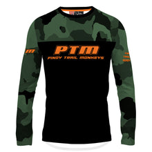 Load image into Gallery viewer, JD 3/4 Large Green / Orange - MTB Long Sleeve Jersey
