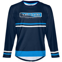 Load image into Gallery viewer, North of the border - Navy 2 - MTB Long Sleeve Jersey
