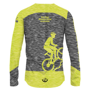 SDMBA jaspe Gray/Yellow - Men MTB Long Sleeve Jersey