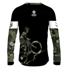 Load image into Gallery viewer, SDMBA Green Camo - Men MTB Long Sleeve Jersey
